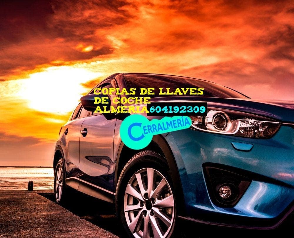 Técnico de Cerralmería realizando la apertura de un coche en Almería