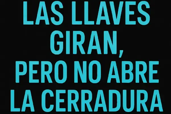 La llave gira pero no abre la cerradura